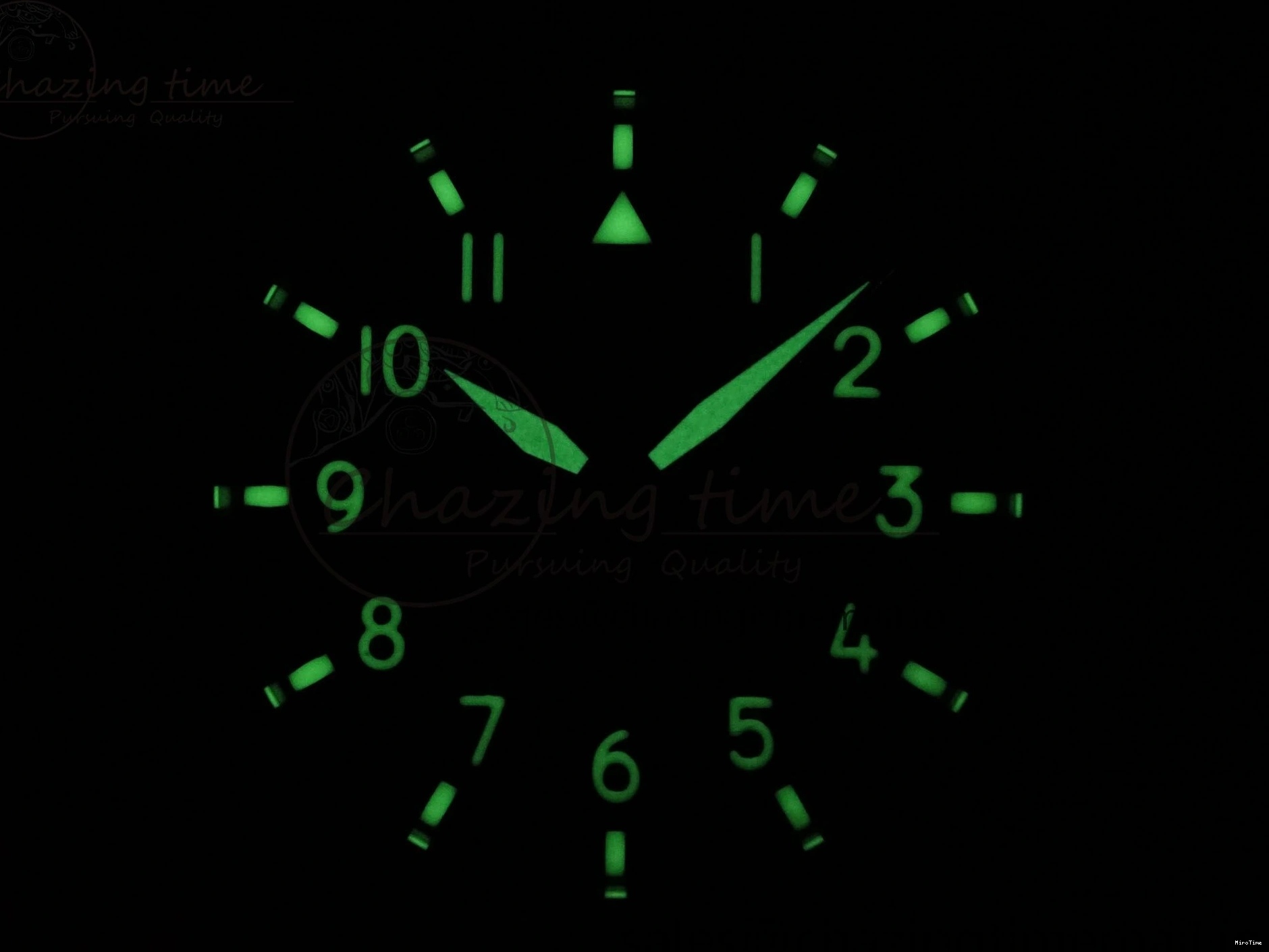MIROTIME 0302 Big Pilot IW329802 M+F 1:1 Best Edition Green Dial on Green Nylon Strap MY Unique 7002